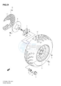 LT-F400 (P24) drawing FRONT WHEEL