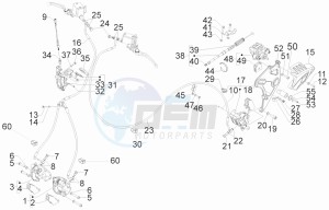 SRV 850 4t 8v e3 drawing Brakes hose  - Calipers