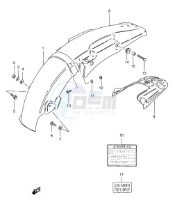 TS185ER (E1) drawing REAR FENDER (TS185ERT E24)