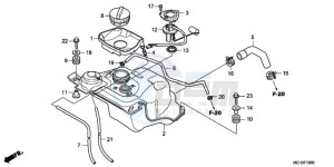 NSA700A9 KO / MME drawing FUEL TANK