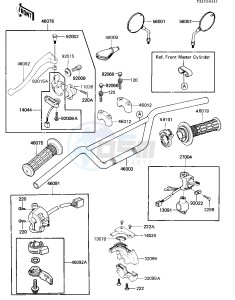 KL 600 A [KL600] (A1) [KL600] drawing HANDLEBAR