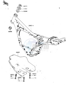 KDX 175 A [KDX175] (A2-A3) [KDX175] drawing FRAME -- 81-82 A2_A3- -