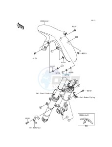 Z250SL_ABS BR250FFS XX (EU ME A(FRICA) drawing Front Fender(s)