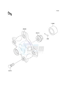 KVF 360 B [PRAIRIE 360] (B6F-B9F) B8F drawing REAR HUB