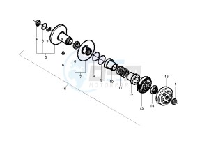 Fly 4T 50 drawing Driven pulley