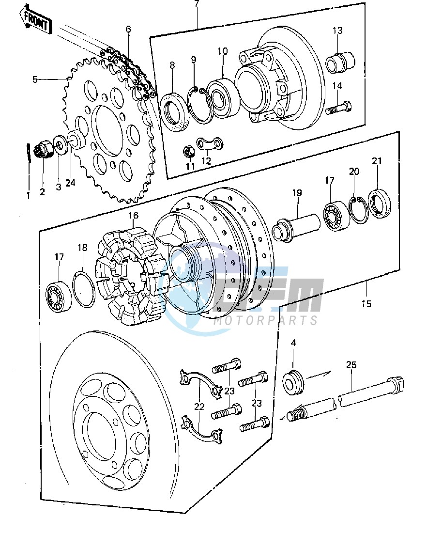 REAR HUB_CHAIN -- 77-78 A1_A2_A2A- -