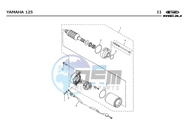 CLUTCH  Yamaha 125 4t Euro 2