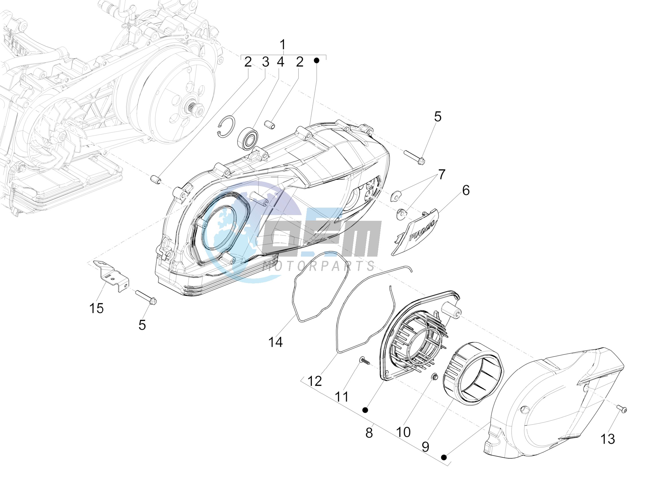 Crankcase cover - Crankcase cooling