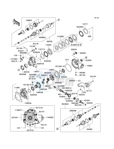 KVF 750 E [BRUTE FORCE 750 4X4I NRA OUTDOORS] (E8F-E9FA) E8FA drawing DRIVE SHAFT-FRONT