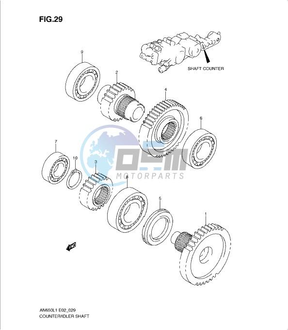 SHAFT COUNTER/IDLER