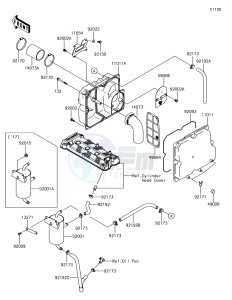 JET SKI ULTRA LX JT1500KJF EU drawing Air Cleaner