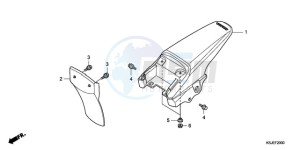 CRF80F9 Mexico - (MX) drawing REAR FENDER