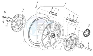 RSV 4 1000 APRC Factory Std SE drawing Front wheel