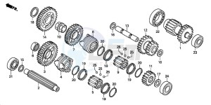 TRX500FA FOURTRAX FOREMAN drawing TRANSMISSION