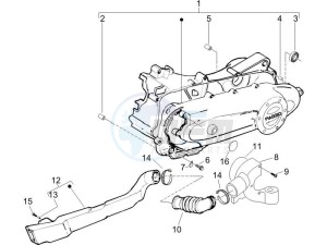 Zip 50 4T 25 Km-h (EMEA) drawing Crankcase cover - Crankcase cooling