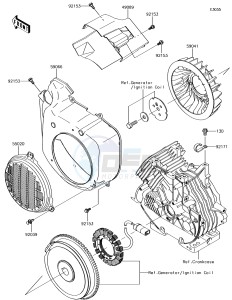 MULE SX 4x4 KAF400HHF EU drawing Cooling