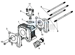 ALLO GT 25KMH 50 drawing CYLINDER / GASKETS