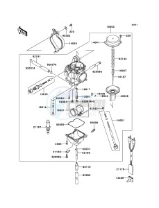 KVF360 KVF360B6F EU drawing Carburetor