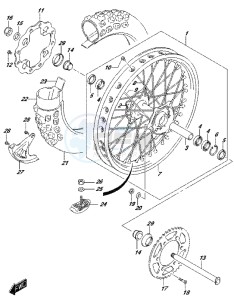 RM-Z250 drawing REAR WHEEL