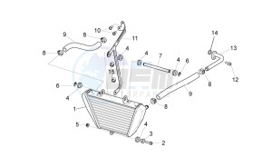 TUONO 1100 V4 RF E4 ABS (NAFTA) drawing Oil radiator