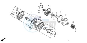 CG125ES drawing OIL PUMP