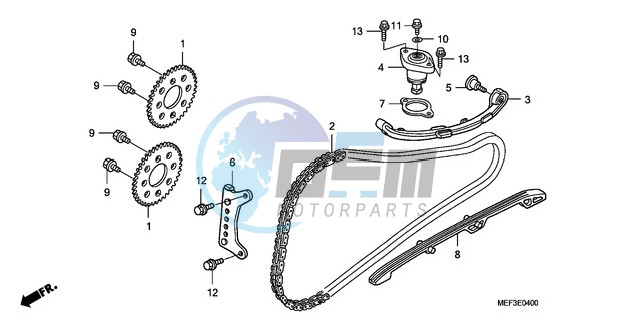 CAM CHAIN/TENSIONER