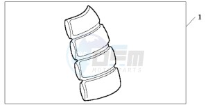 CB900F 919 drawing TANK PAD 2