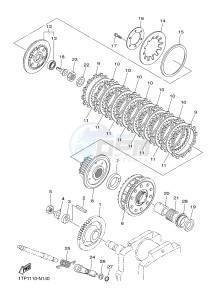 XVS950CU XVS950R ABS XV950 R-SPEC (2DXL) drawing CLUTCH