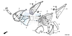 CB1000RE CB1000R E drawing SIDE COVER