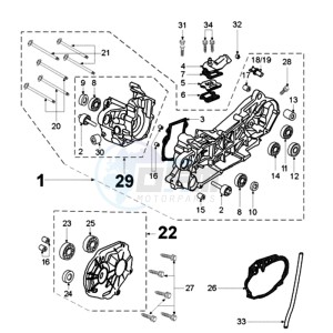 TKR R BE drawing CRANKCASE