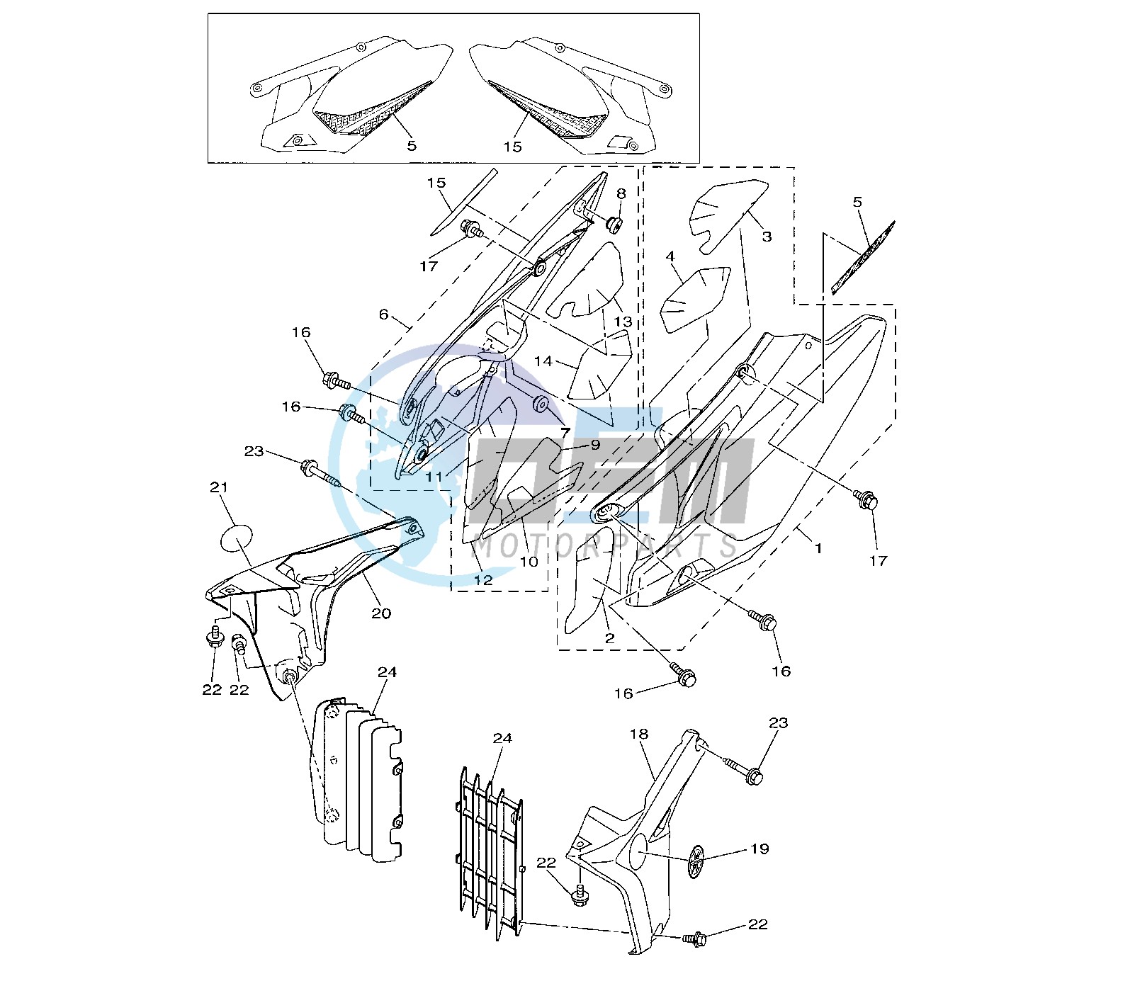 SIDE COVERS D331 till 8