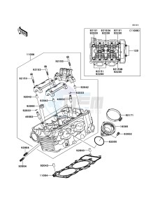 VERSYS KLE650A9F GB XX (EU ME A(FRICA) drawing Cylinder Head