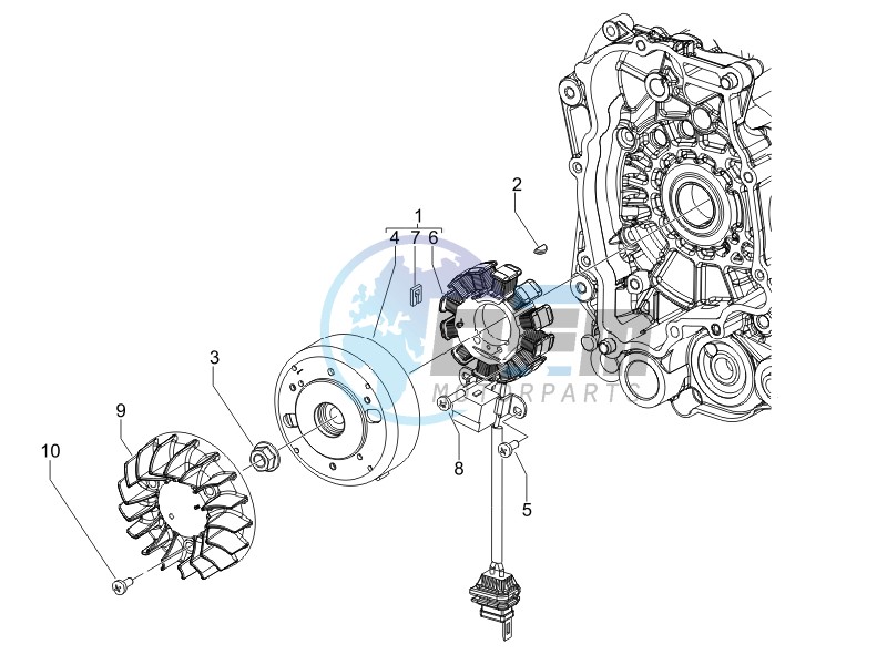 Flywheel magneto