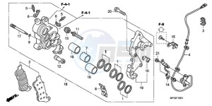 CB600FA3A F / ABS CMF ST drawing R. FRONT BRAKE CALIPER (CB600FA/FA3)