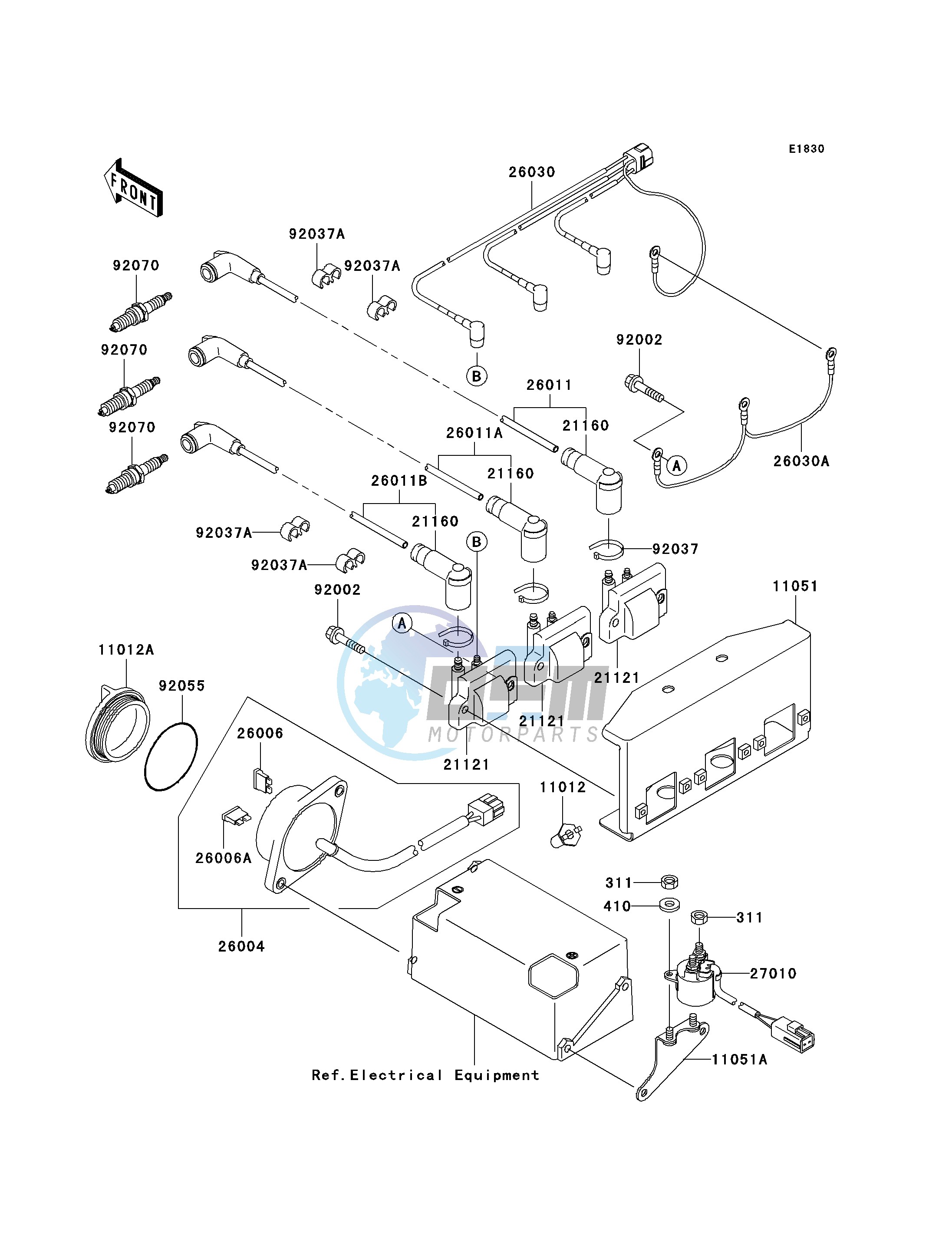 IGNITION SYSTEM-- JT1100-F1- -