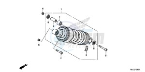 CB650FAE CB650FA 2ED drawing REAR CUSHION