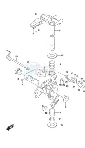 DF 25A drawing Swivel Bracket Remote Control w/Power Tilt