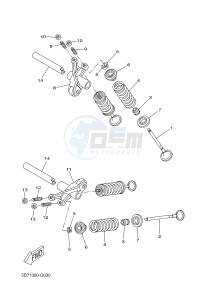 MT125 MT-125 (5D7C) drawing VALVE