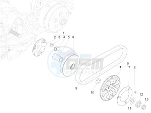 Liberty 125 4T Delivery E3 NEXIVE drawing Driving pulley