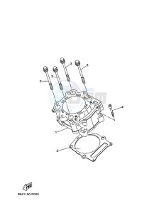 YFM700FWAD GRIZZLY 700 EPS (B4F4) drawing CYLINDER