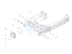 V9 Roamer 850 (USA) drawing Swing arm