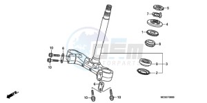 ST1300A9 France - (F / ABS CMF MME) drawing STEERING STEM