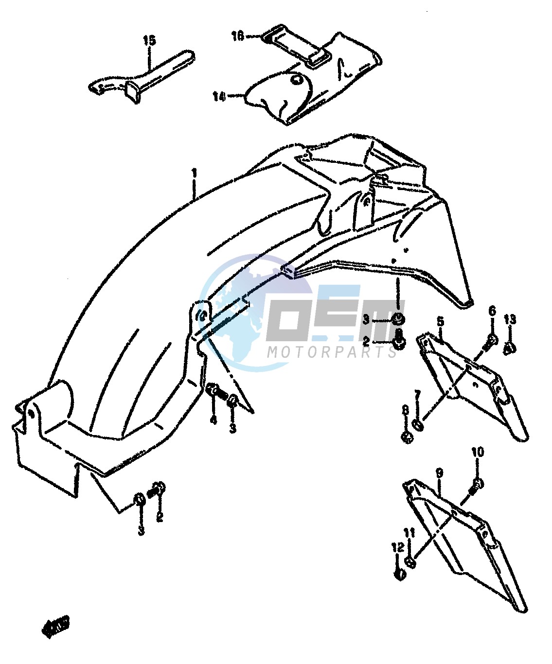 REAR FENDER (MODEL T)