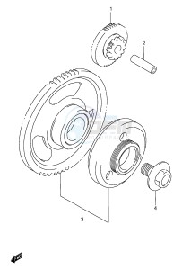 GSF1200 (E2) Bandit drawing STARTER CLUTCH