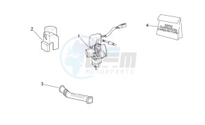 Mojito custom 50 2t (eng. piaggio) drawing Carburettor cpl