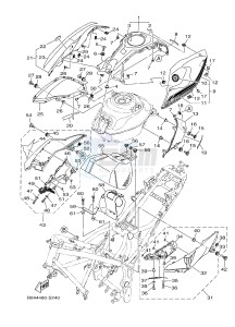 MTN250 MTN-250 MT-250 (B046) drawing FUEL TANK 2