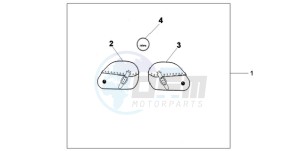 VT750C9 Korea - (KO / MK) drawing LEATHER SADDLE BAG SET