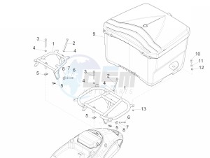 Liberty 125 4t Delivery e3 Single drawing Rear luggage rack