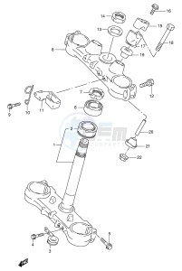 RMX250 (E1) drawing STEERING STEM