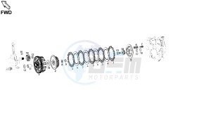 SENDA DRD MOTARD - 125 CC drawing CLUTCH